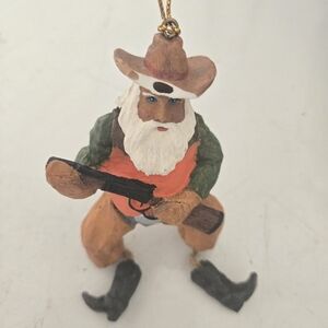 Cowboy Santa Holiday Ornament